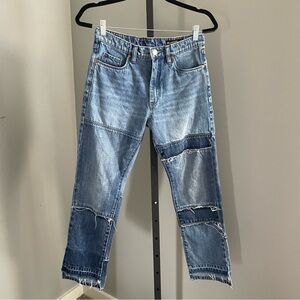 Blank NYC Patchwork Mismatched Jeans Size 27